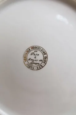 6 assiettes à dessert vintage porcelaine de Limoges – fleurettes