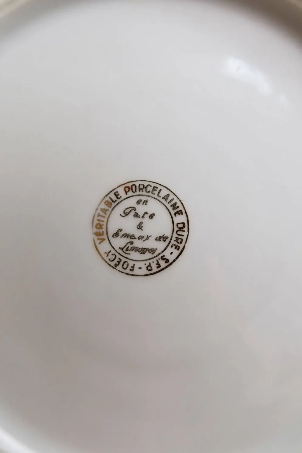 6 assiettes à dessert vintage porcelaine de Limoges – fleurettes