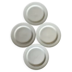 4 assiettes à dessert vintage porcelaine anglaise liseré perlé