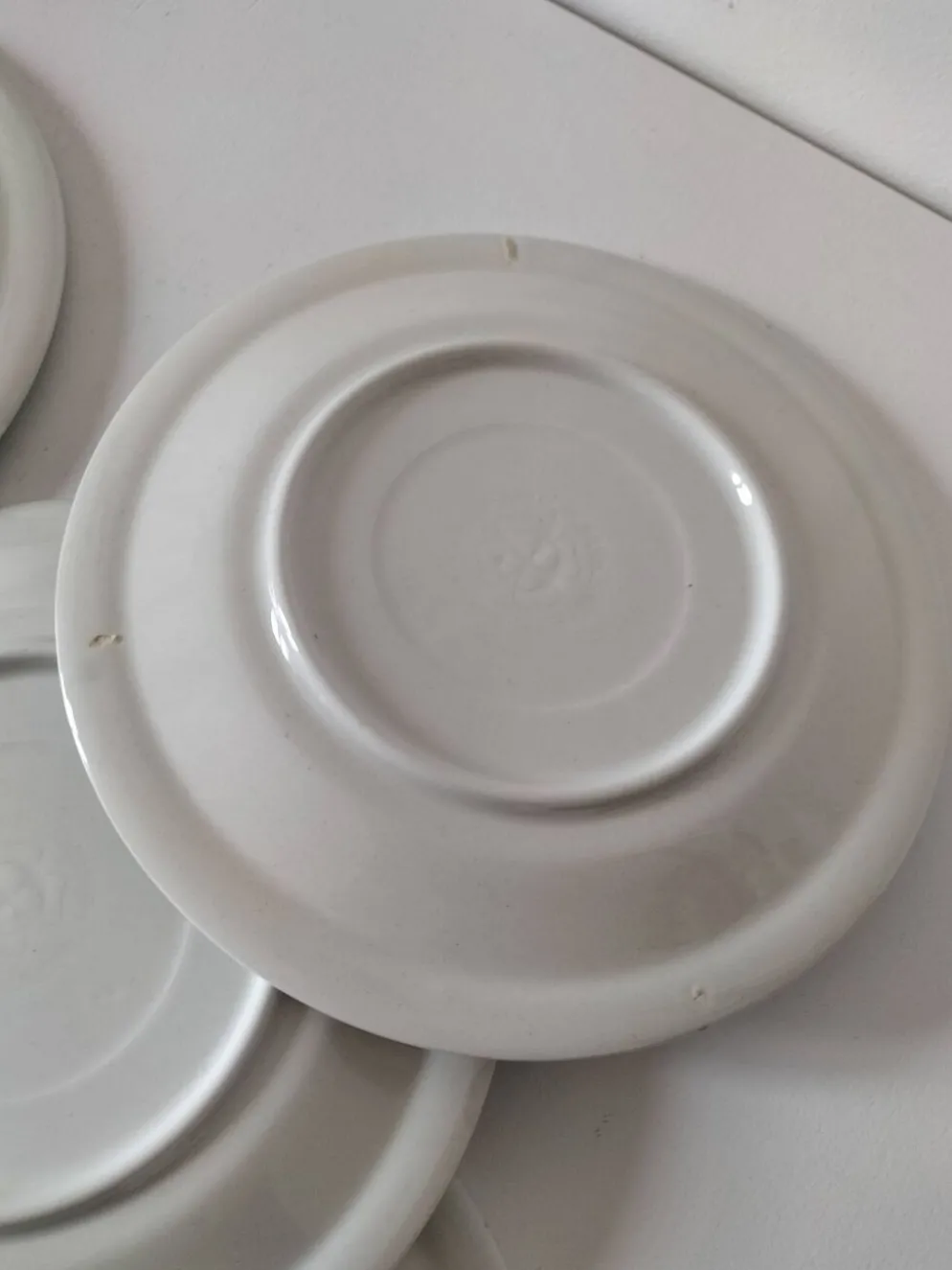 6 assiettes à dessert vintage Quadrifoglio italiennes décor myosotis