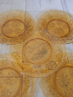 6 assiettes à dessert vintages Vereco