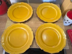 4 assiettes Dieulefit milon terre vernissée