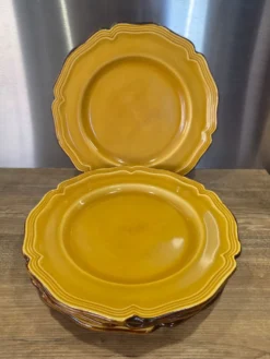 4 assiettes Dieulefit milon terre vernissée