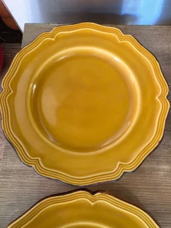 4 assiettes Dieulefit milon terre vernissée