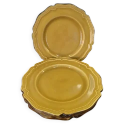 4 assiettes Dieulefit milon terre vernissée