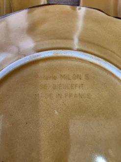 5 assiettes Dieulefit Milon terre vernissée