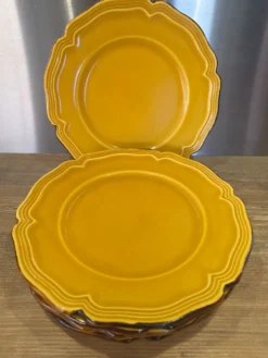 5 assiettes Dieulefit Milon terre vernissée