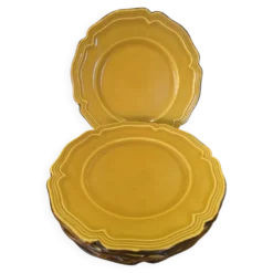 5 assiettes Dieulefit Milon terre vernissée