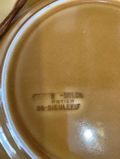 5 assiettes Dieulefit Milon terre vernissée