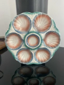 Assiettes Digoin à coquillage