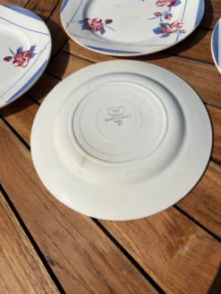 Assiettes Digoin Sarreguemines