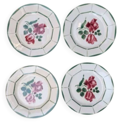 4 assiettes Digoin Sarreguemines