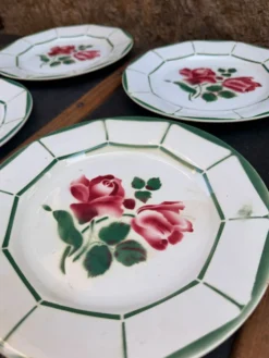 4 assiettes Digoin Sarreguemines