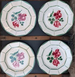 4 assiettes Digoin Sarreguemines