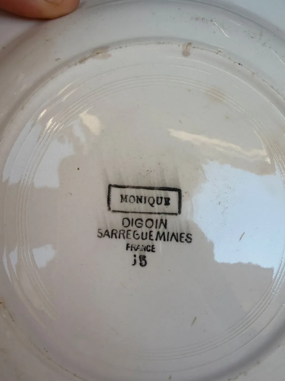 4 assiettes Digoin Sarreguemines