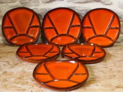 6 assiettes en céramique Gérard Hofmann