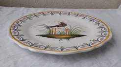 3 assiettes en faïence