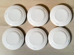 6 assiettes en faïence anglaise 