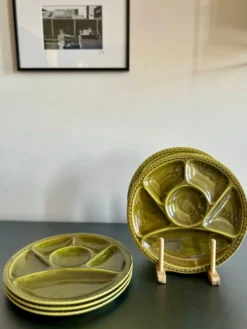 Assiettes en faïence Gien