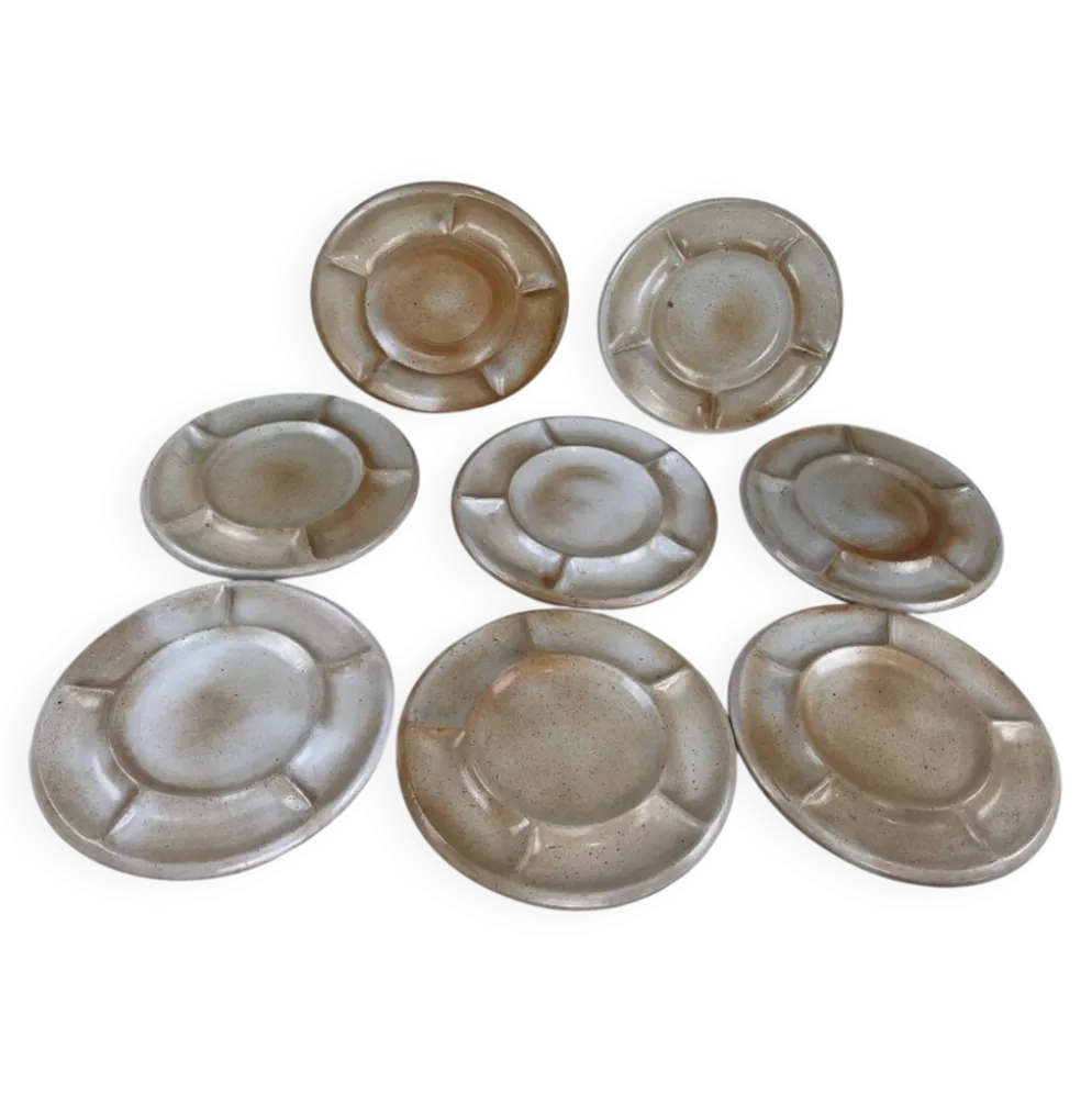 Assiettes en grès