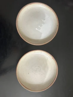 7 assiettes en grés 1970