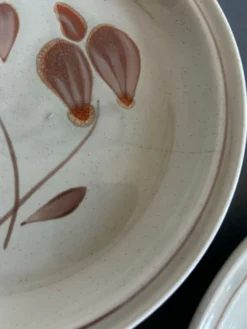 Assiettes en grès mat