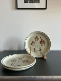 Assiettes en grès mat