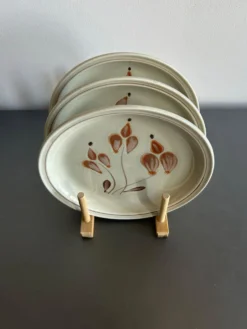 Assiettes en grès mat