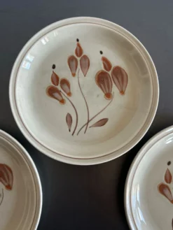 Assiettes en grès mat