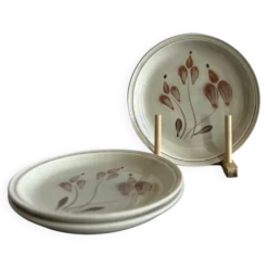 Assiettes en grès mat