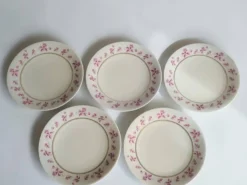 6 assiettes en porcelaine de Limoges - Raynaud & Cie