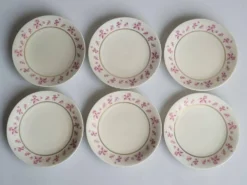 6 assiettes en porcelaine de Limoges - Raynaud & Cie