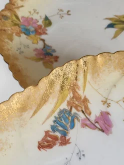 8 assiettes en porcelaine de Limoges, Martial Redon / Art Nouveau