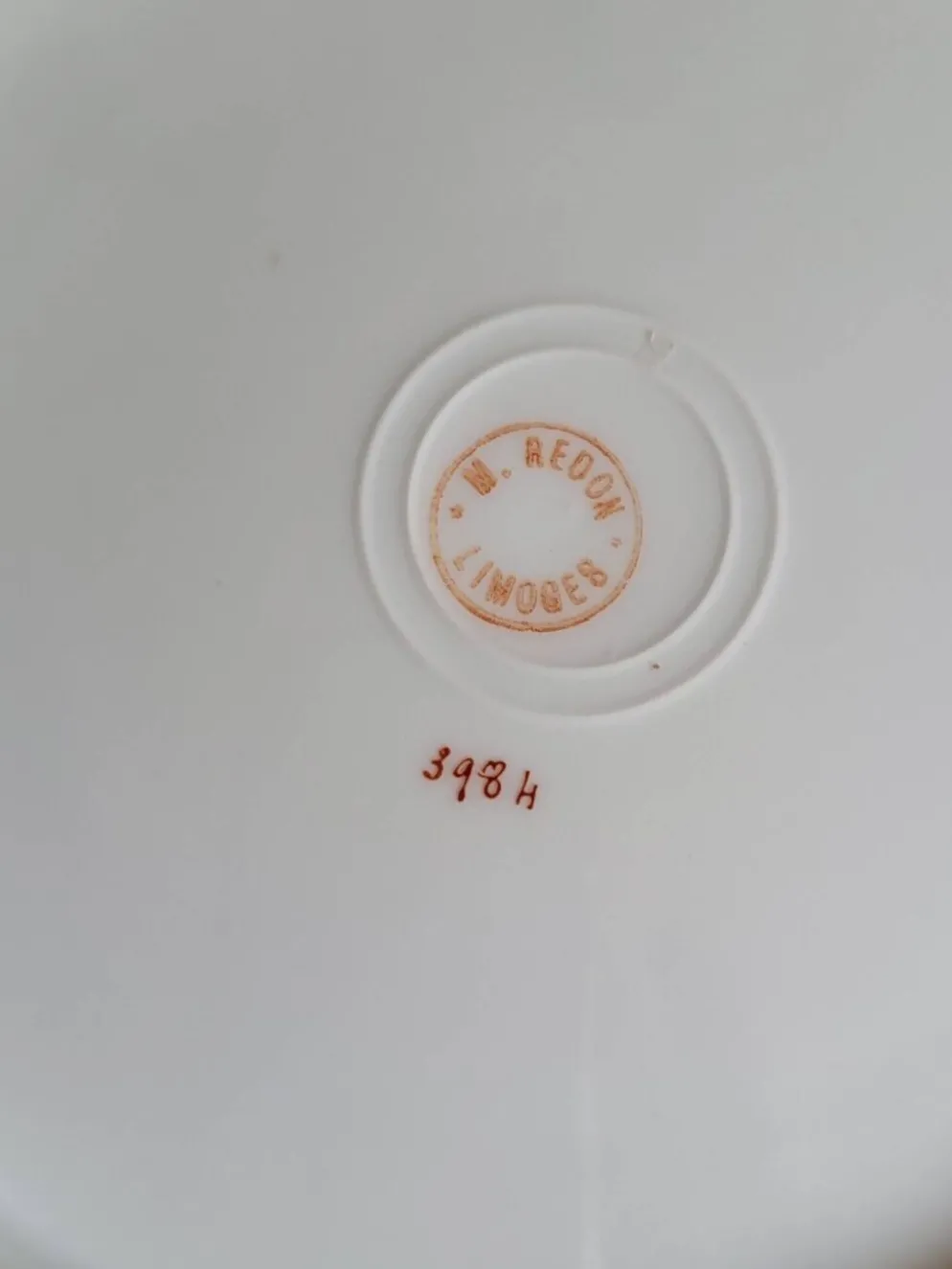 8 assiettes en porcelaine de Limoges, Martial Redon / Art Nouveau