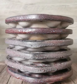6 assiettes à escargot céramique émaillée