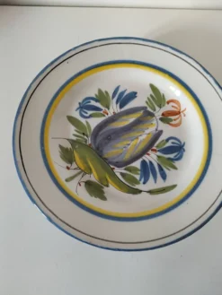 6 assiettes faïence de l'est - vintage années 60