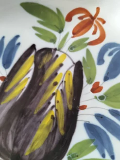 6 assiettes faïence de l'est - vintage années 60