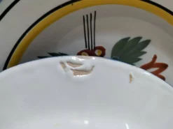 6 assiettes faïence de l'est - vintage années 60