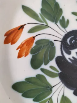 6 assiettes faïence de l'est - vintage années 60