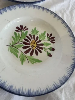 Assiettes à fleurs