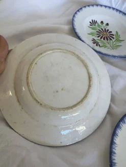 Assiettes à fleurs