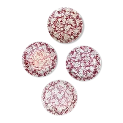 Assiettes fleurs en faience