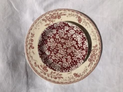 Assiettes fleurs en faience