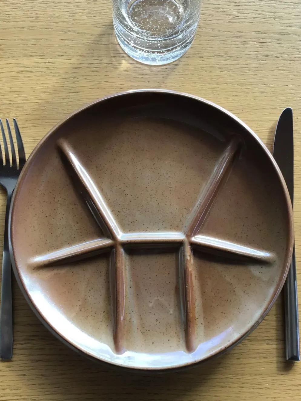 6 assiettes à fondue grès de Brenne France