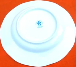 6 assiettes à fromage dessert Porcelaine blanche décor floral Arpo