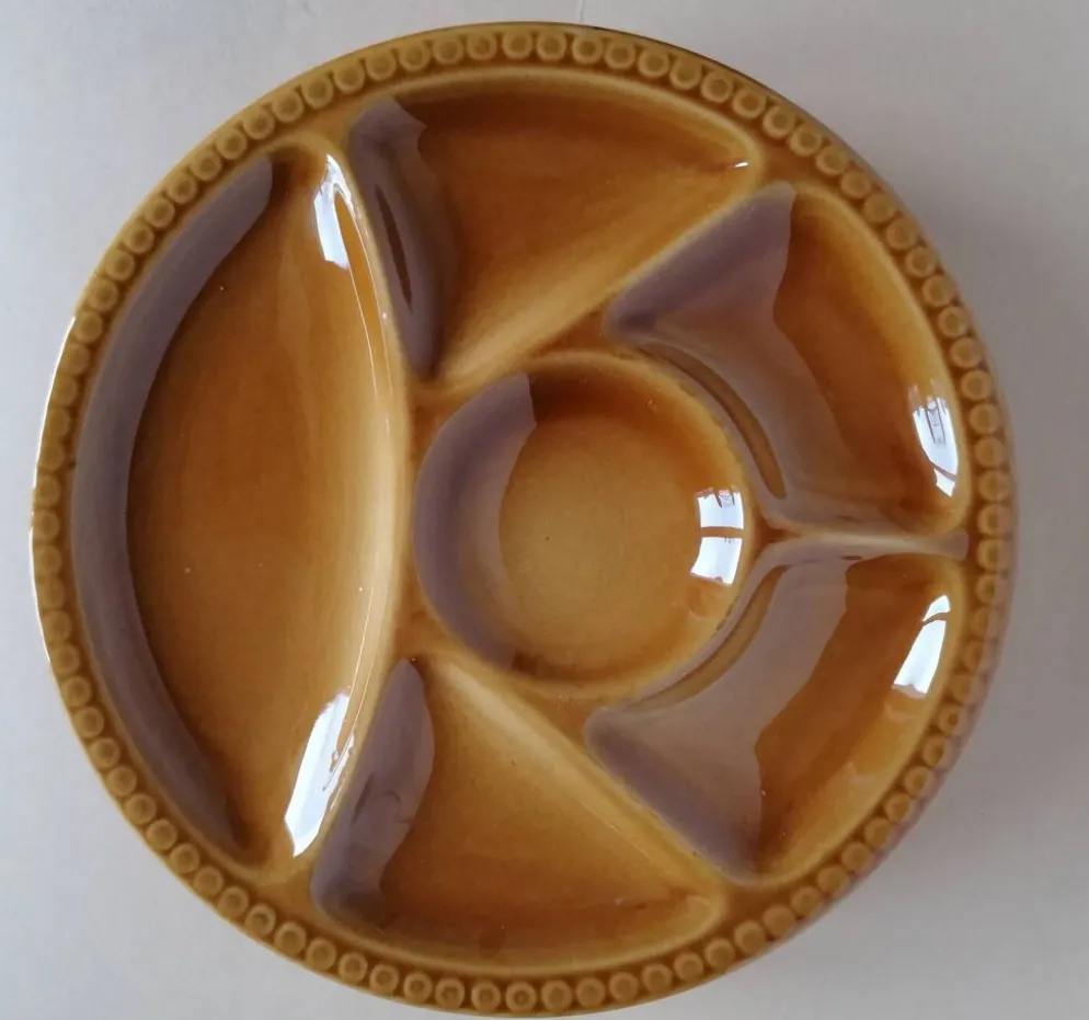 6 assiettes Gien à compartiments