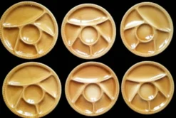 6 assiettes Gien à compartiments