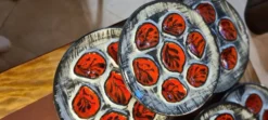 6 assiettes à huitres de Pornic