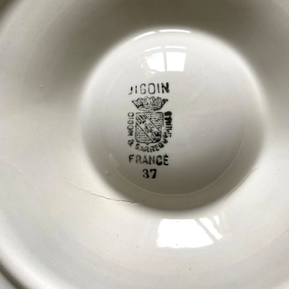 Assiettes à huitres Digoin années 60