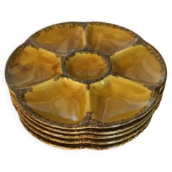 Assiettes à huitres Gien